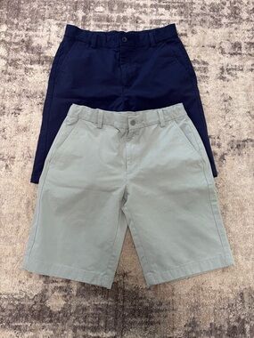 Vineyard Vines Performance Boys Shorts Bundle Size 16 Light Grey, Navy Blue